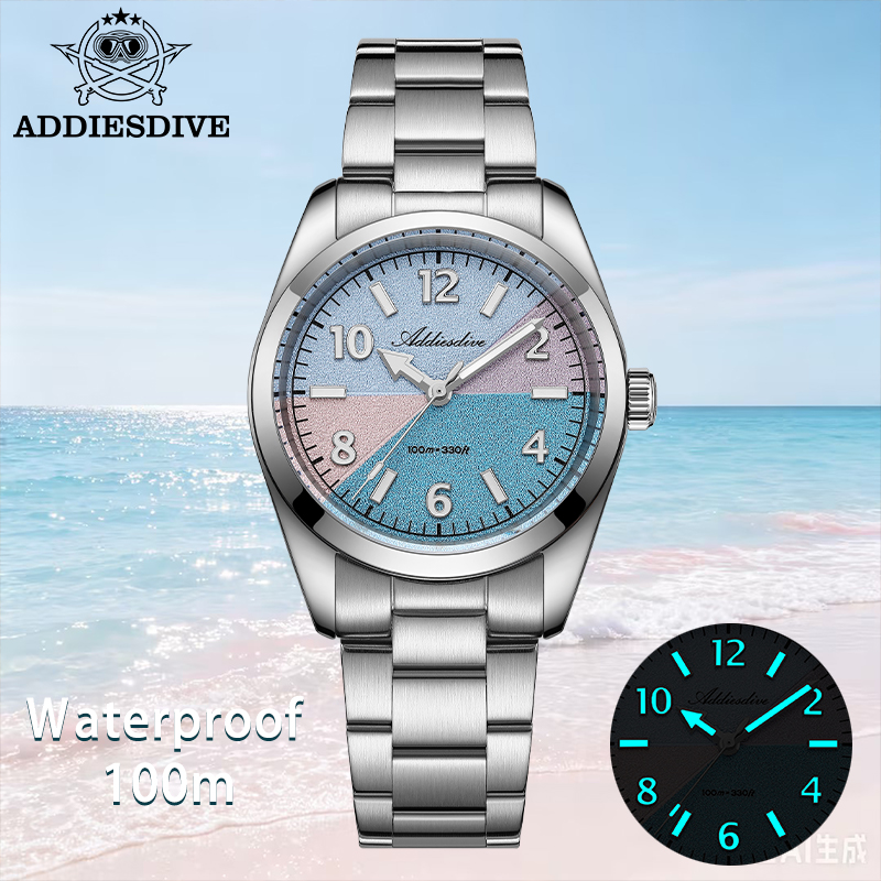 Luxury Watch Organizer - ADDIESDIVE 사파이어 글래스 시계 여성용 새로운