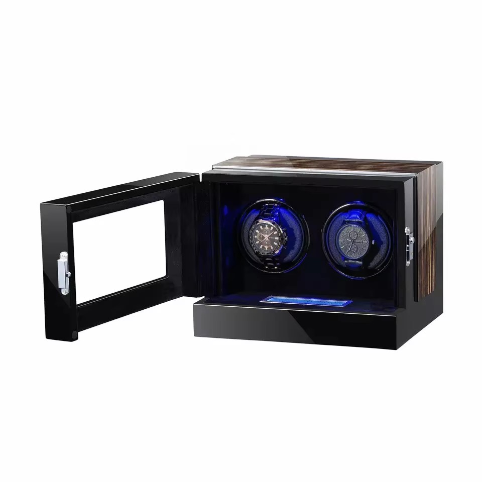 Luxury Watch Winder - 2슬롯 고급 보호용 시계 와인더 케이스,