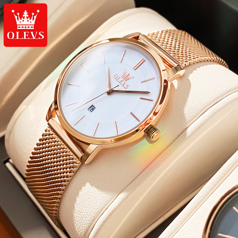 Luxury Watch Organizer - OLEVS-여성용 시계, 쿼츠 방수 시계, 럭셔리