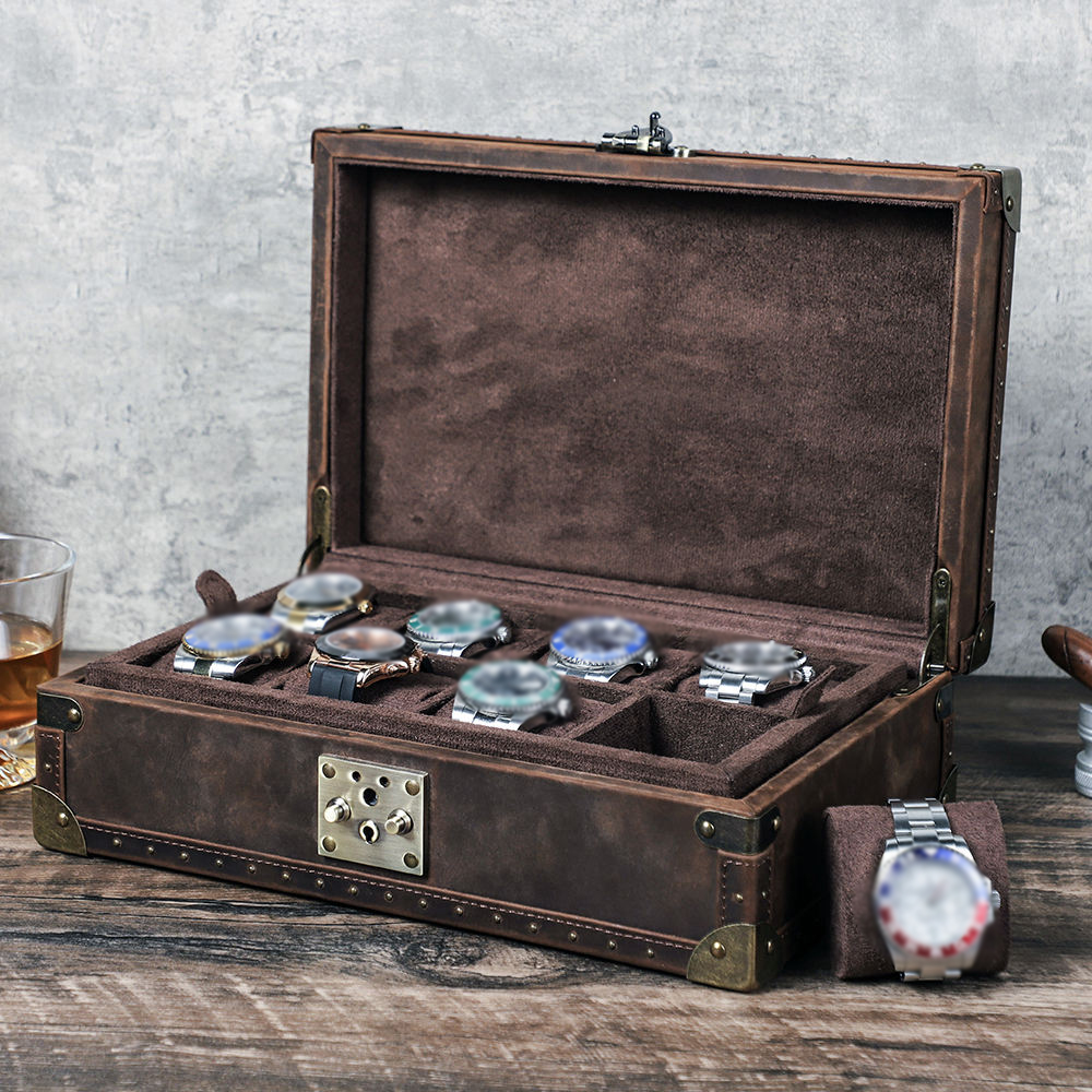 Luxury Watch Organizer - CONTACT'S FAMILY 8 가죽 맞춤형 시계