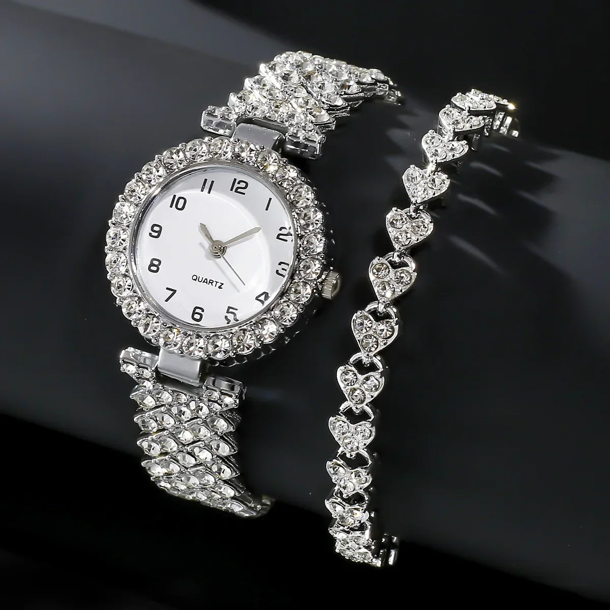 Luxury Watch Girl - 1개/2개 고급 패션 여성 시계 세트