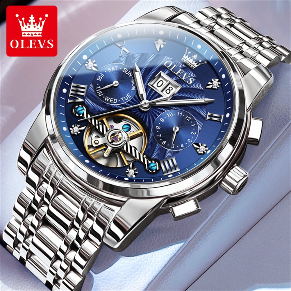 Luxury Watch Winder - OLEVS 9910 브랜드 오리지널 정품 남성용