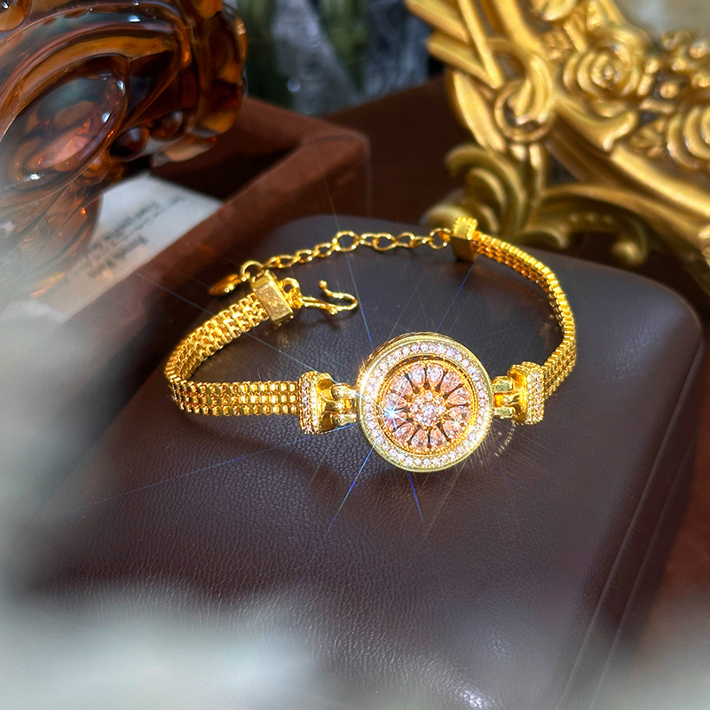 Compass Watch Luxury - 24k 골드 9999 라이트 럭셔리 다이아몬드