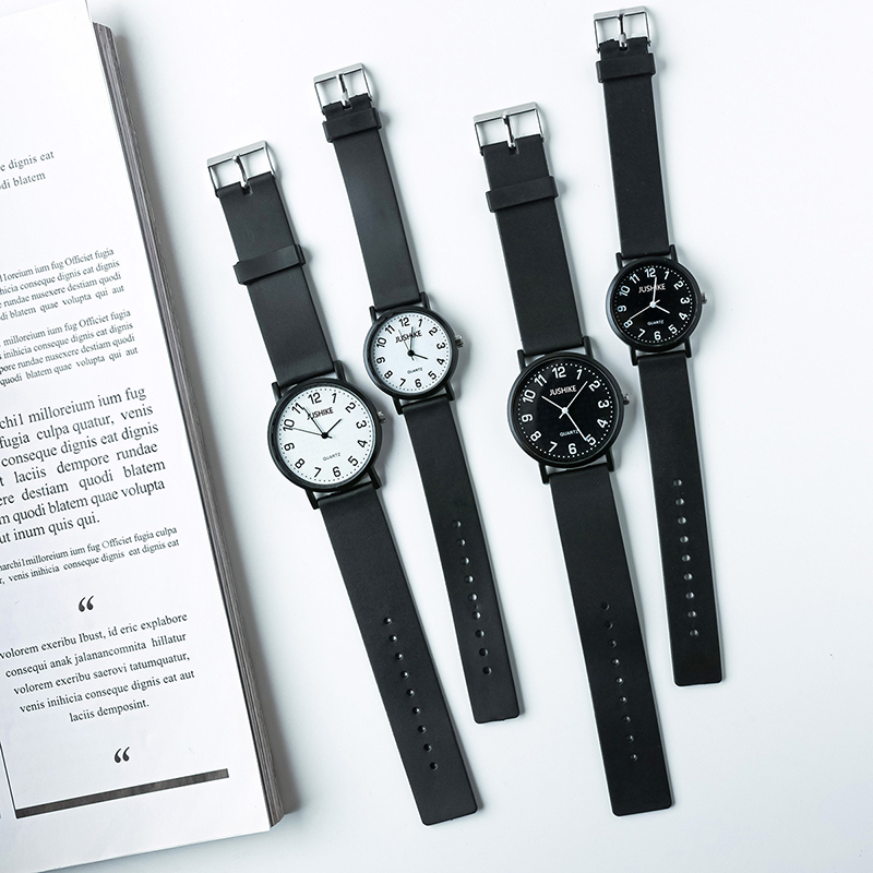 Luxury Watch Girl - 여성을위한 간단한 블랙 시계 쿼츠 시계