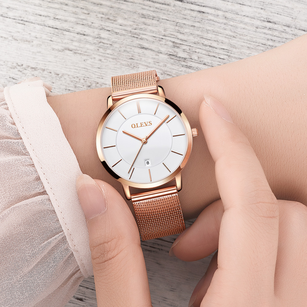 OLEVS-여성용 시계, 쿼츠 방수 시계, 럭셔리 레이 - Luxury Watch Organizer 리뷰 및 가격