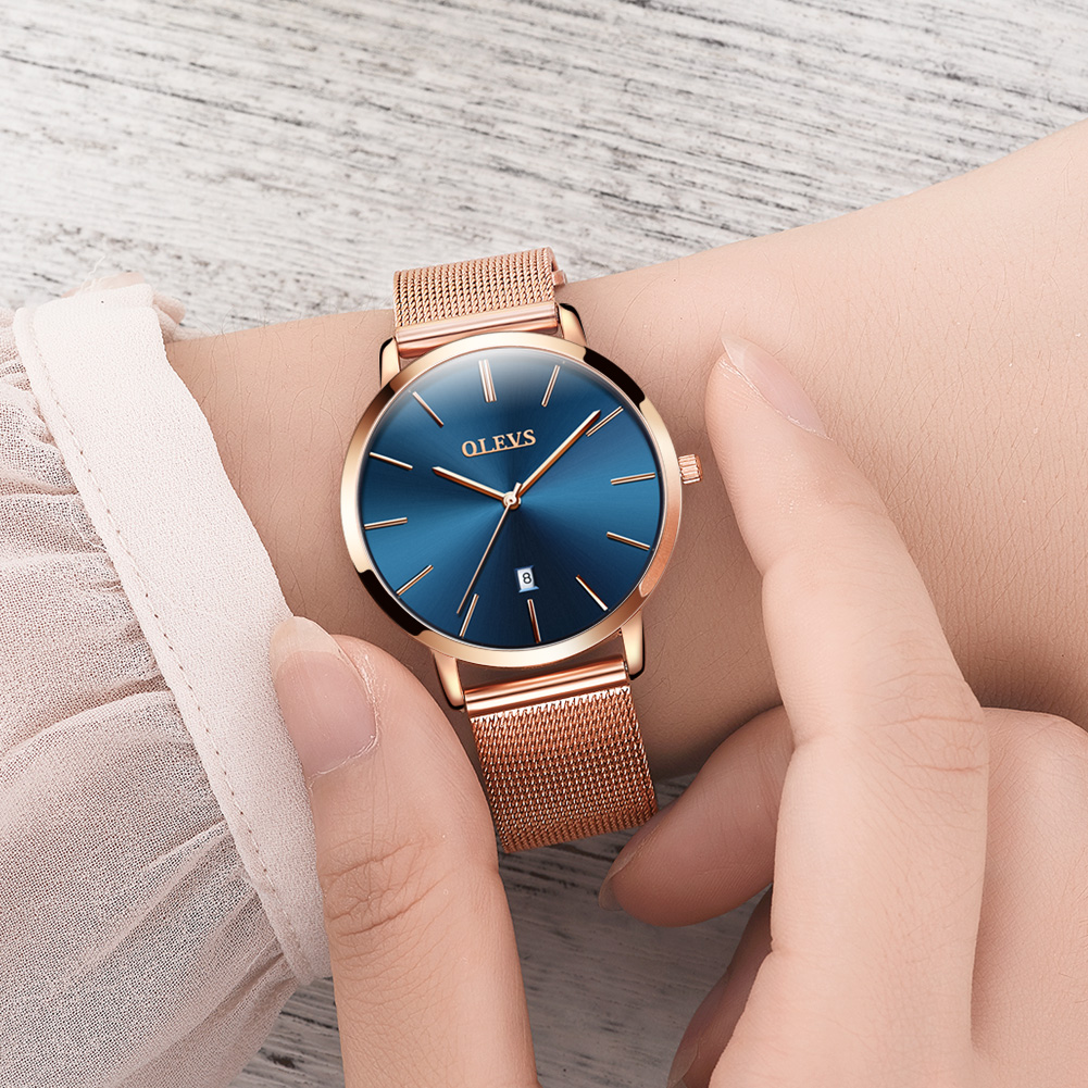 OLEVS-여성용 시계, 쿼츠 방수 시계, 럭셔리 레이 - Luxury Watch Organizer 리뷰 및 가격