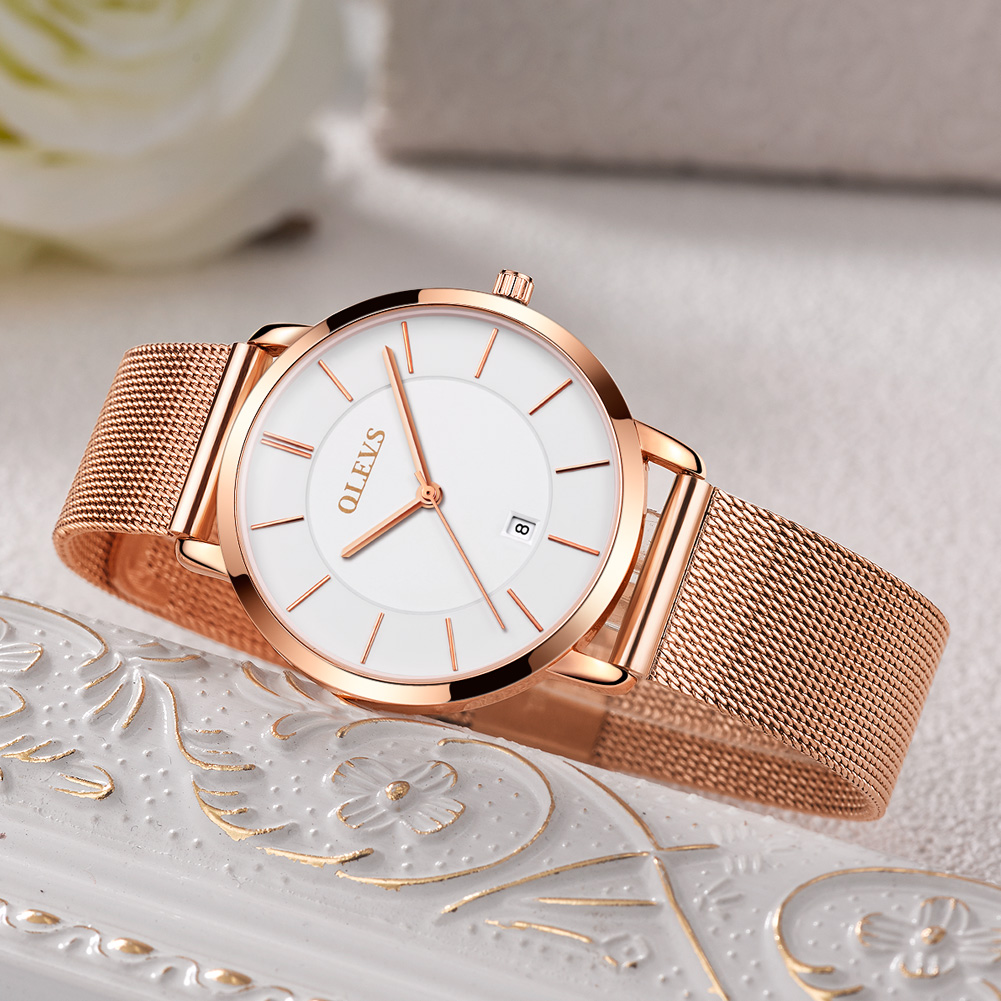 OLEVS-여성용 시계, 쿼츠 방수 시계, 럭셔리 레이 - Luxury Watch Organizer 리뷰 및 가격