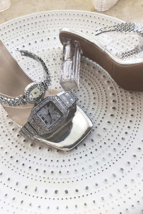 오리지널 디자인 크리스탈 시계 하이힐 샌들 여성용 럭셔 - Luxury Women'S Watch 리뷰 및 가격