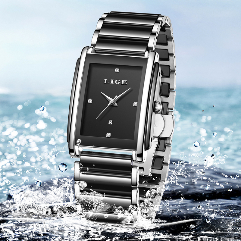 LIGE 새로운 럭셔리 여성 시계 우아한 세라믹 쿼츠  - Luxury Watch Organizer 리뷰 및 가격
