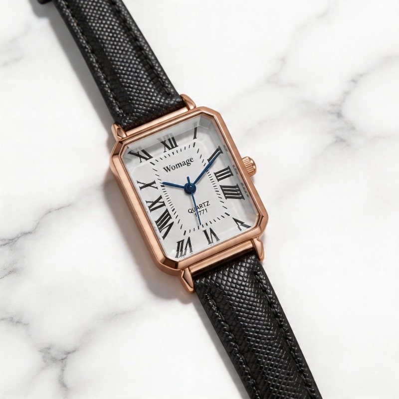 여성을위한 패션 직사각형 쿼츠 시계 럭셔리 브랜드 로마 - Luxury Watch Girl 리뷰 및 가격