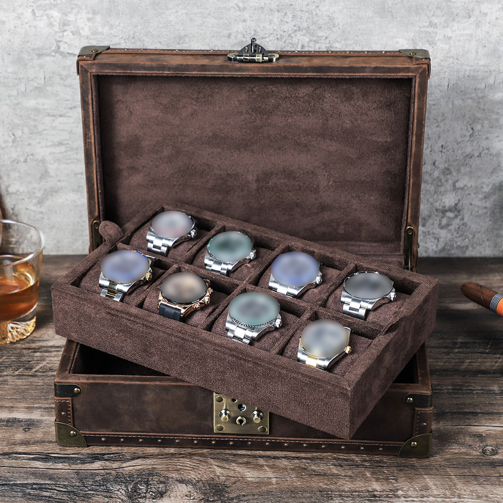CONTACT'S FAMILY 8 가죽 맞춤형 시계 케 - Luxury Watch Organizer 리뷰 및 가격
