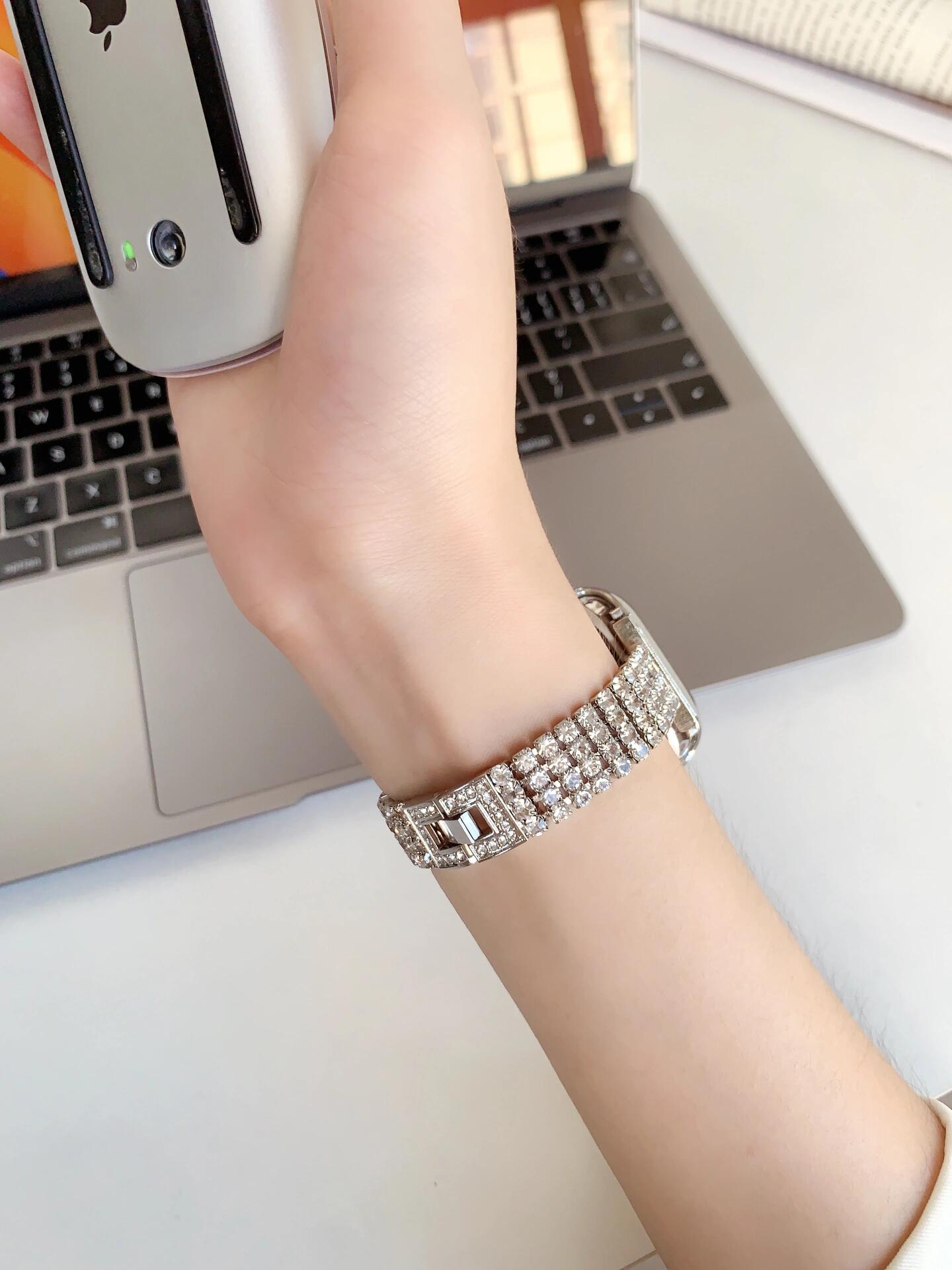 고급스러운 블링 브레이슬릿 메탈 링크 애플워치 밴드 시 - Luxury Watch Nice 리뷰 및 가격