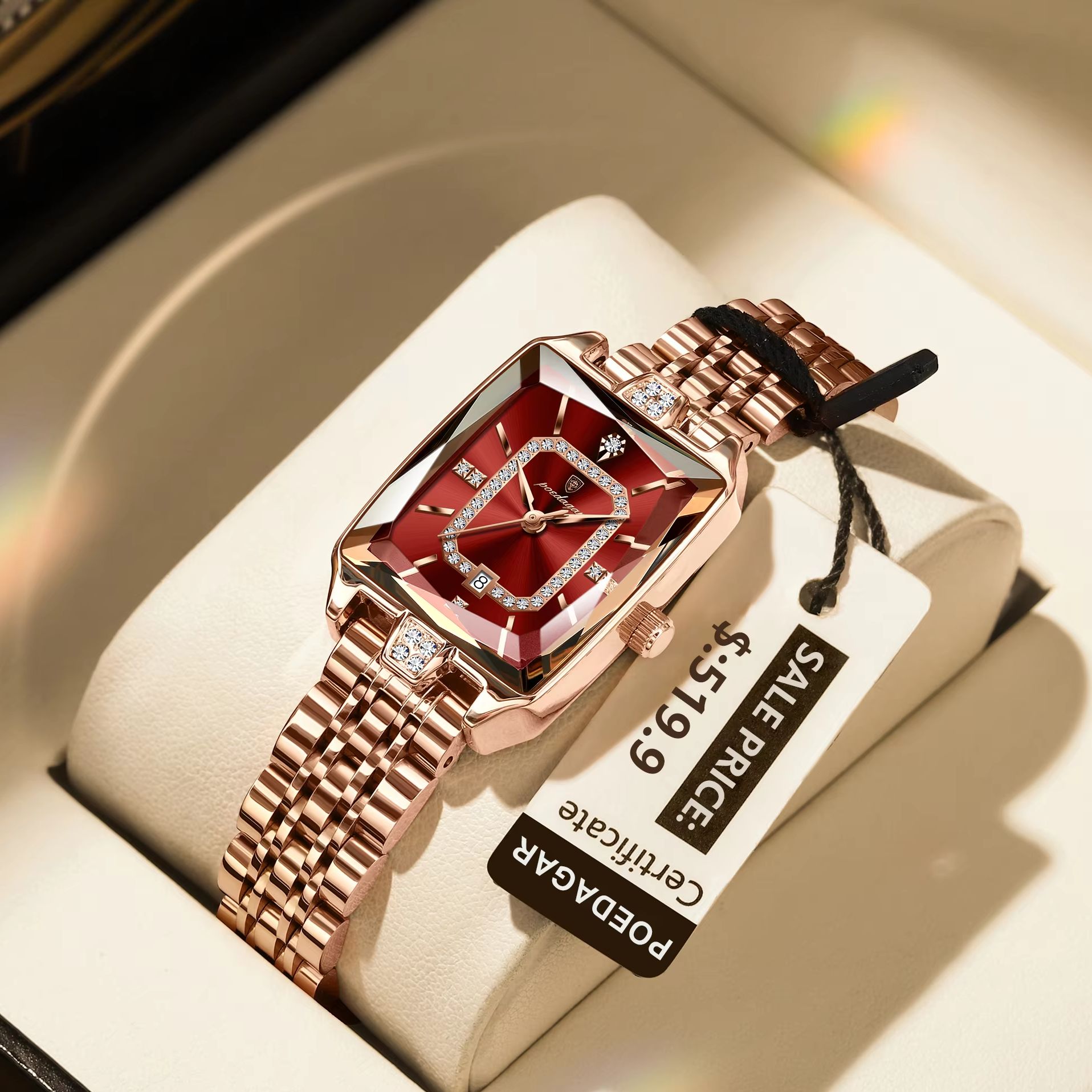 포에다가 패션 우아한 여성 손목시계 방수 날짜 여성 시 - Luxury Watch Girl 리뷰 및 가격