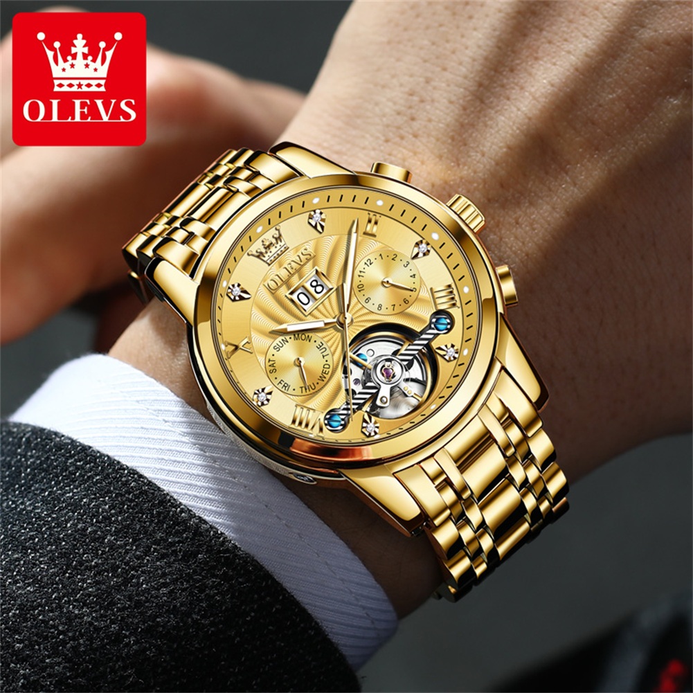 OLEVS 9910 브랜드 오리지널 정품 남성용 시계  - Luxury Watch Winder 리뷰 및 가격