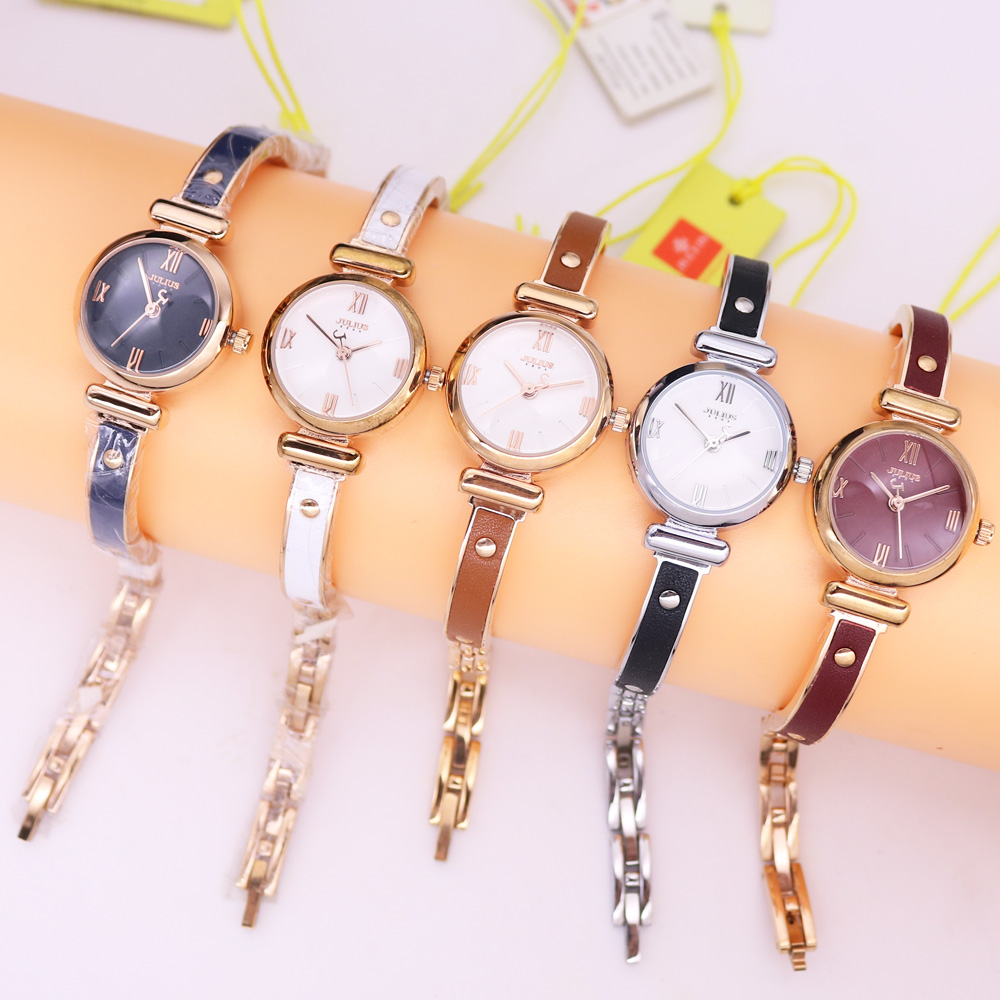핫 줄리어스 레이디 시계 패션 아워 드레스, 라인석 쉘 - Luxury Watch Organizer 리뷰 및 가격