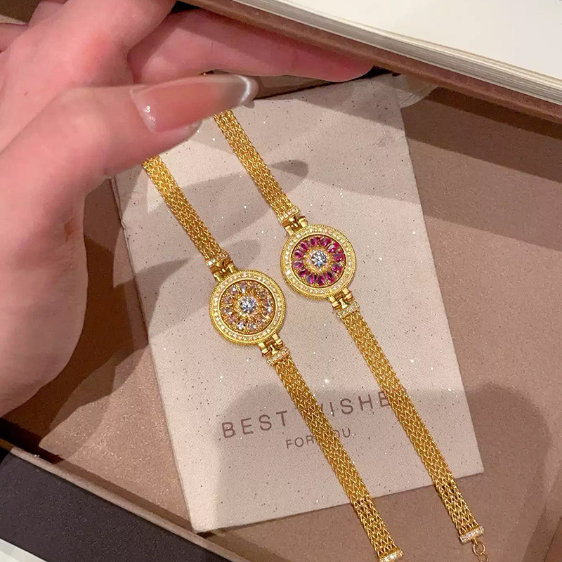 24k 골드 9999 라이트 럭셔리 다이아몬드 장식 회 - Compass Watch Luxury 리뷰 및 가격