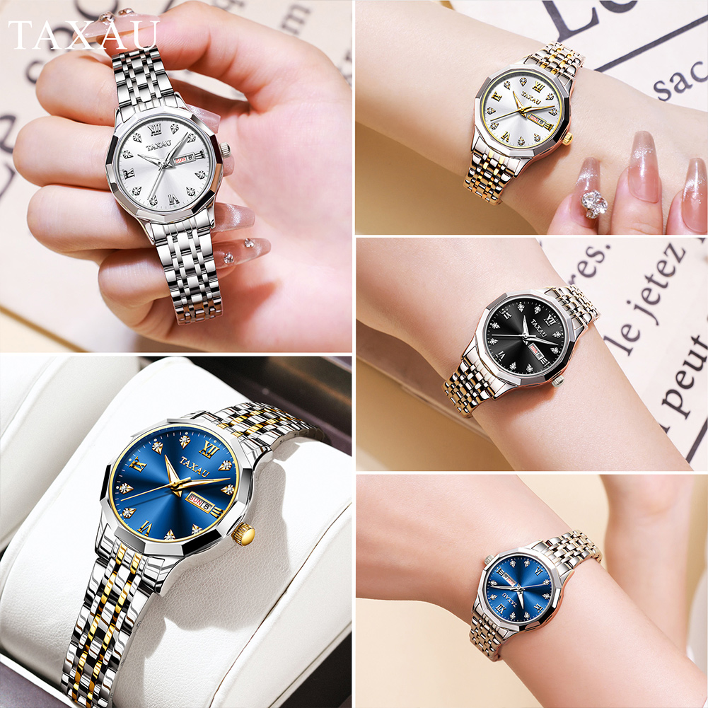 OLEVS 여성을위한 패션 황금 시계 스테인레스 스틸  - Luxury Watch Girl 리뷰 및 가격
