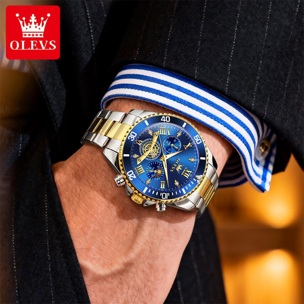 럭셔리 OLEVS 쿼츠 골드 메탈 밴드 시계, 선앤문  - Luxury Watch Winder 리뷰 및 가격